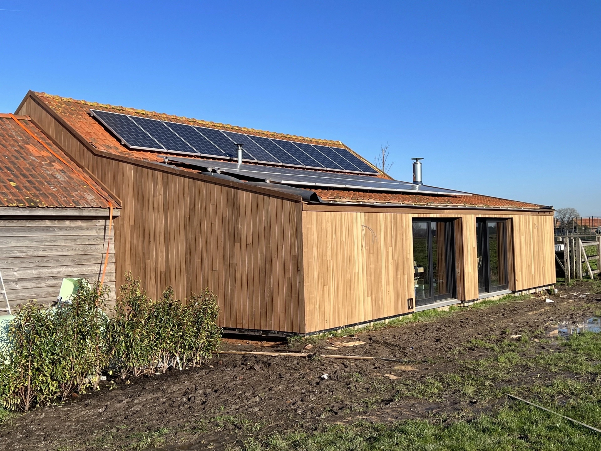 Houten gevelbekleding